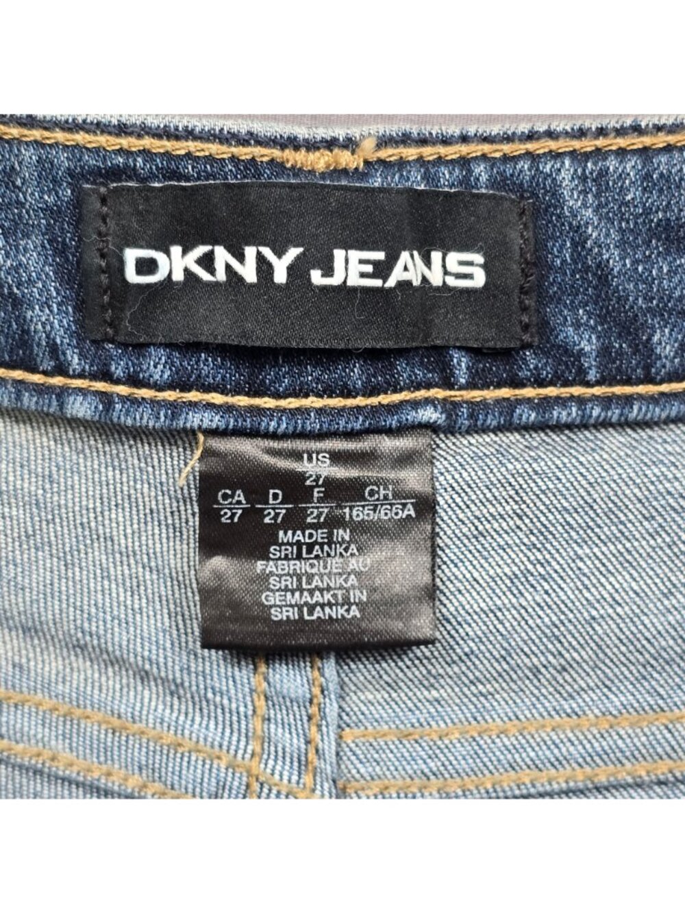 DKNY Womens Everywhere Skinny Jeans Size 27 Blue Denim Mid-Rise Stretch NEW - Picture 3 of 6